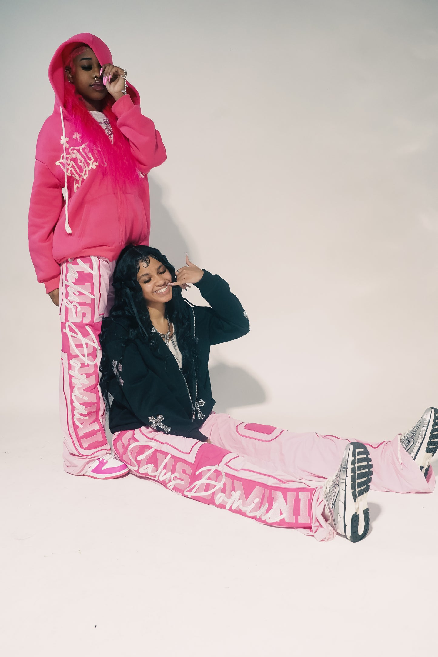 EVERYTHING PINK Nylon Track Pants
