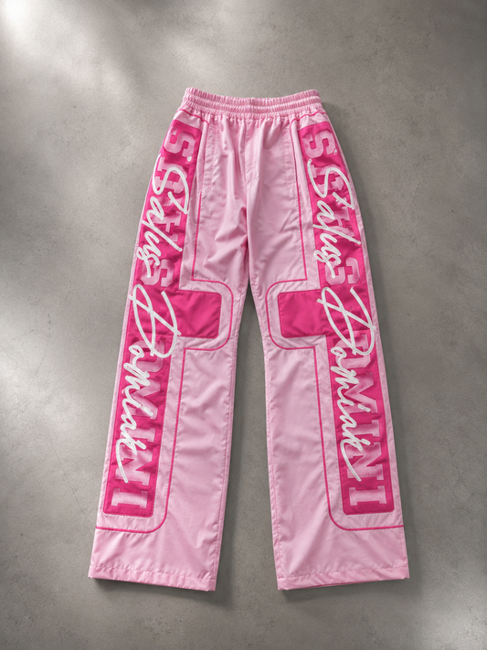 EVERYTHING PINK Nylon Track Pants