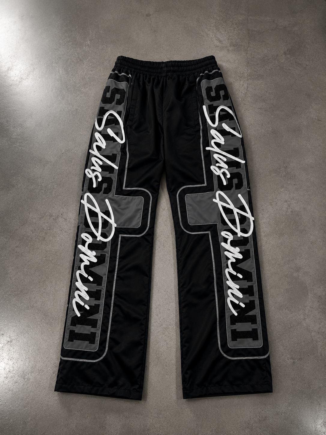 BRAND BLACK Nylon Track Pants