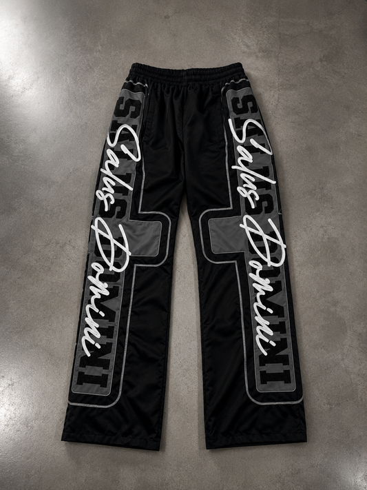 BRAND BLACK Nylon Track Pants